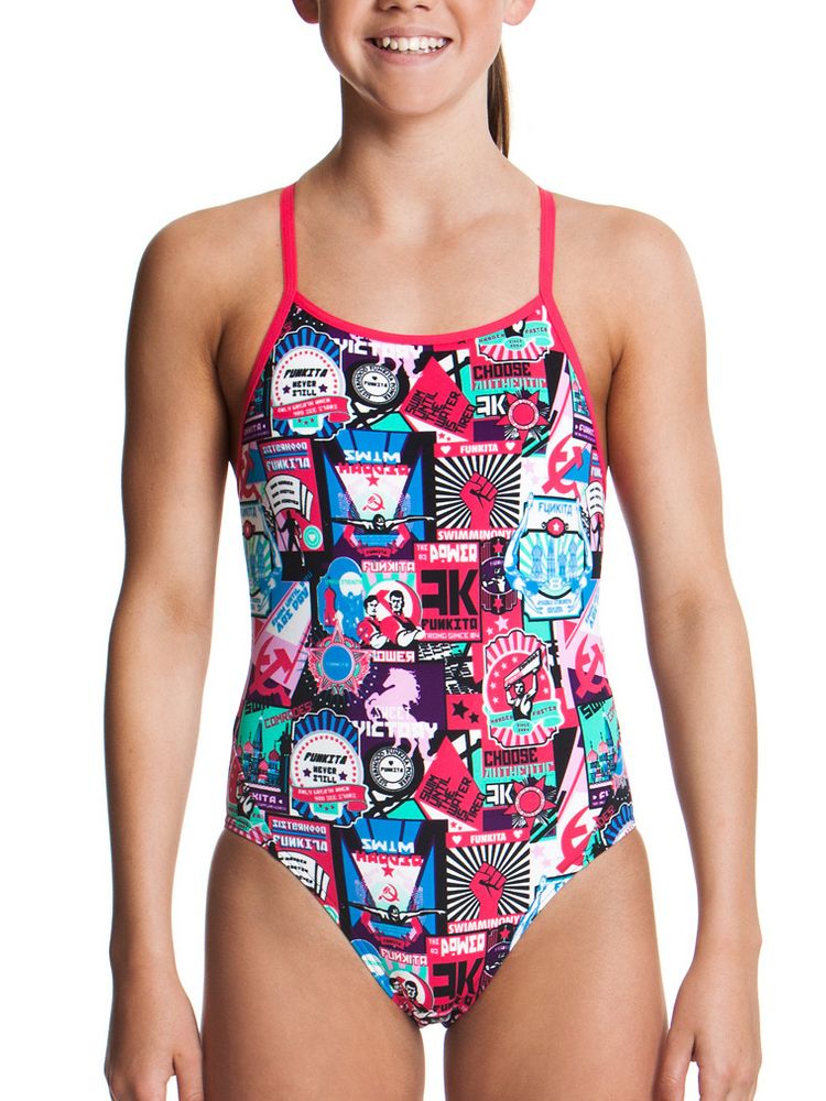 Funkita Candy Comrade Girls One Piece Swimsuit