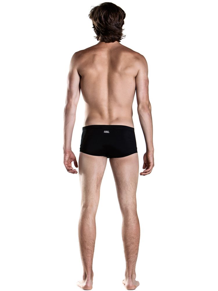 Funky Trunks Still Black Mens Plain Front Trunks
