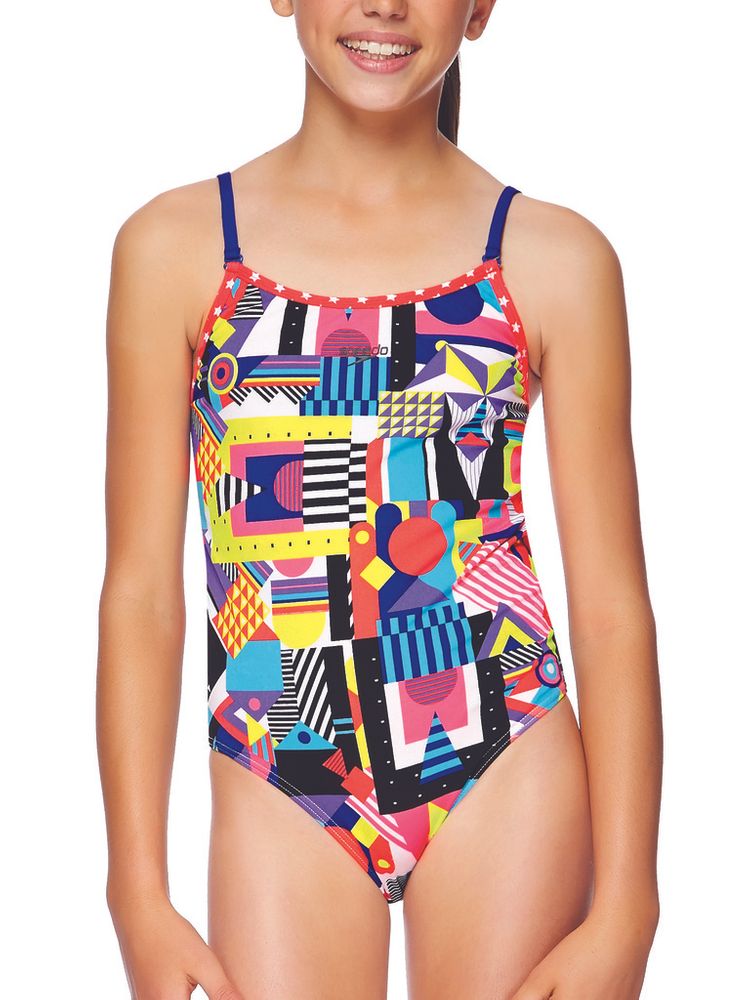 Speedo Geo Graffiti Girls One Piece