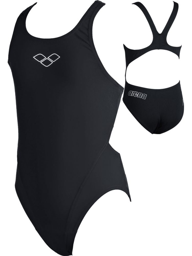 Arena Makinax Black Girls One Piece Swimsuit