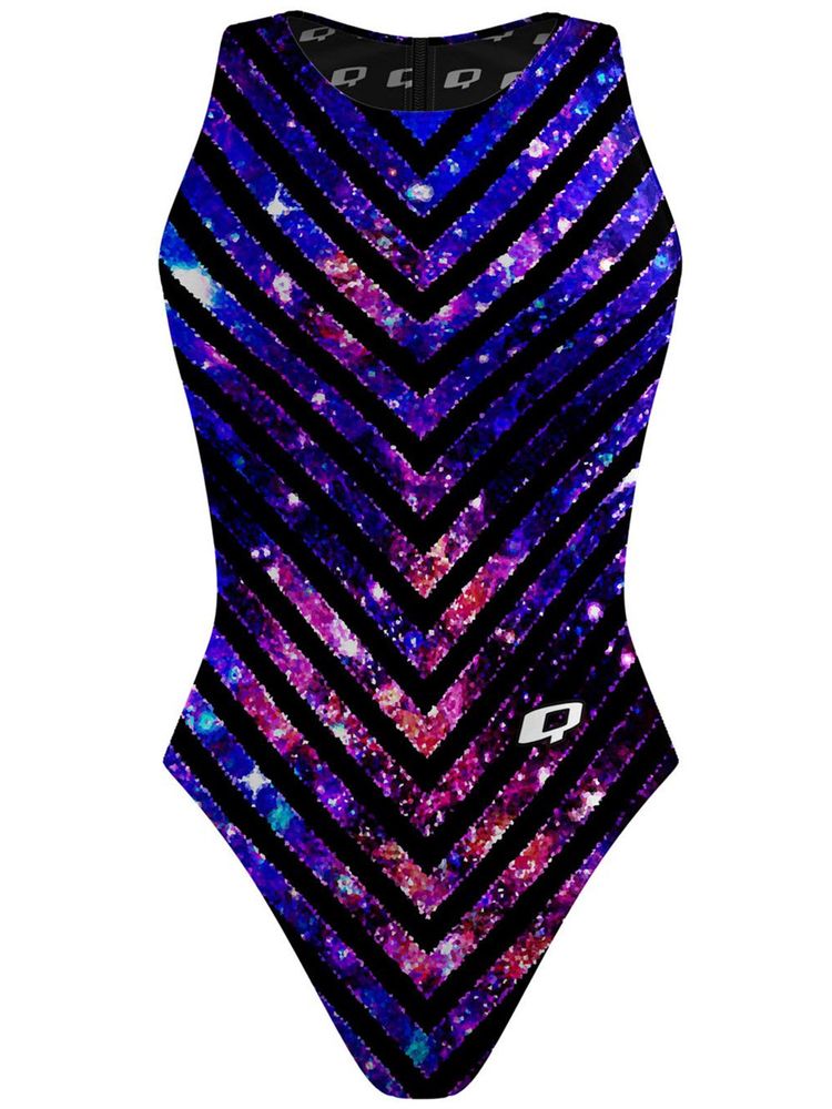 Q Swimwear Into the Galaxy Water Polo One Piece Swimsuit