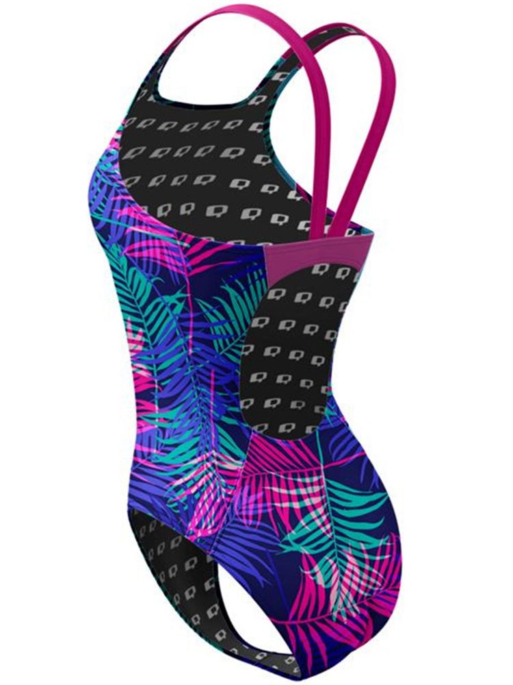 Q Swimwear Spring Break 1984 One Piece Swimsuit
