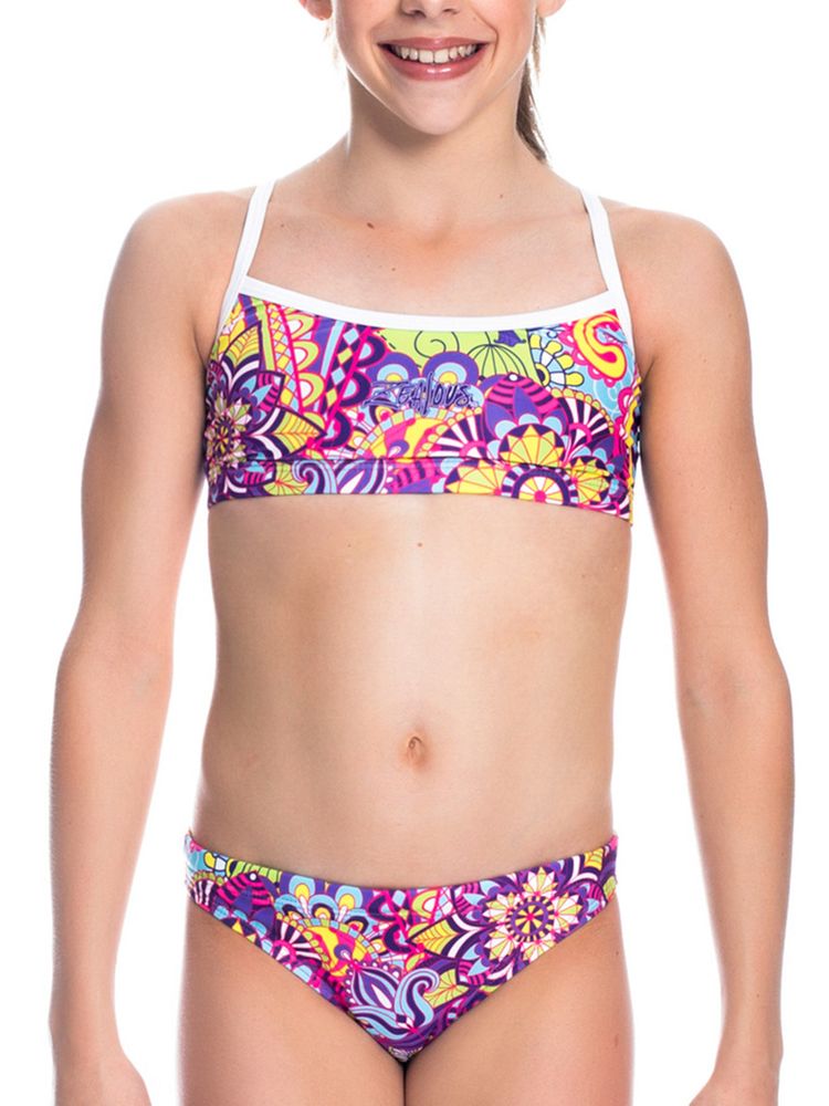 Zealous Pure Heart Girls Sports Bikini