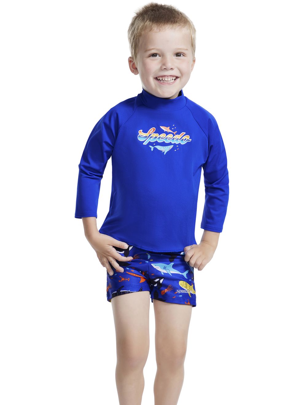 Toddler Boys Shark Aquashort