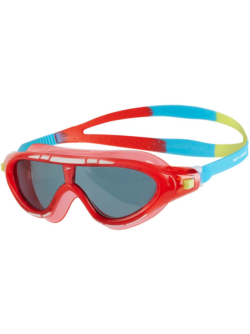 Speedo Junior Biofuse Rift Swim Mask Smoke/Lava Red/Japan Blue