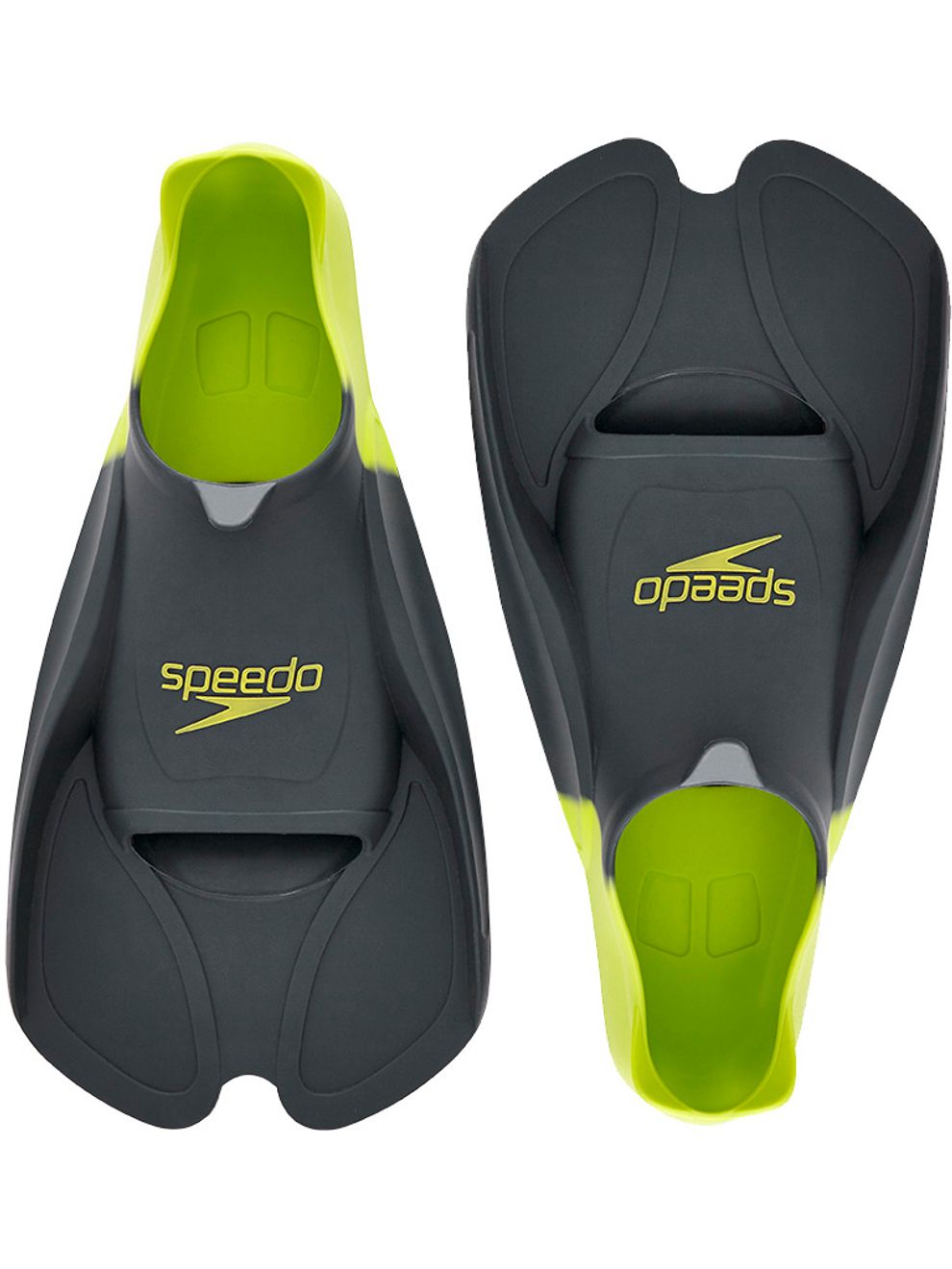 Speedo Biofuse Training Fins Oxide Grey & Lime Punch