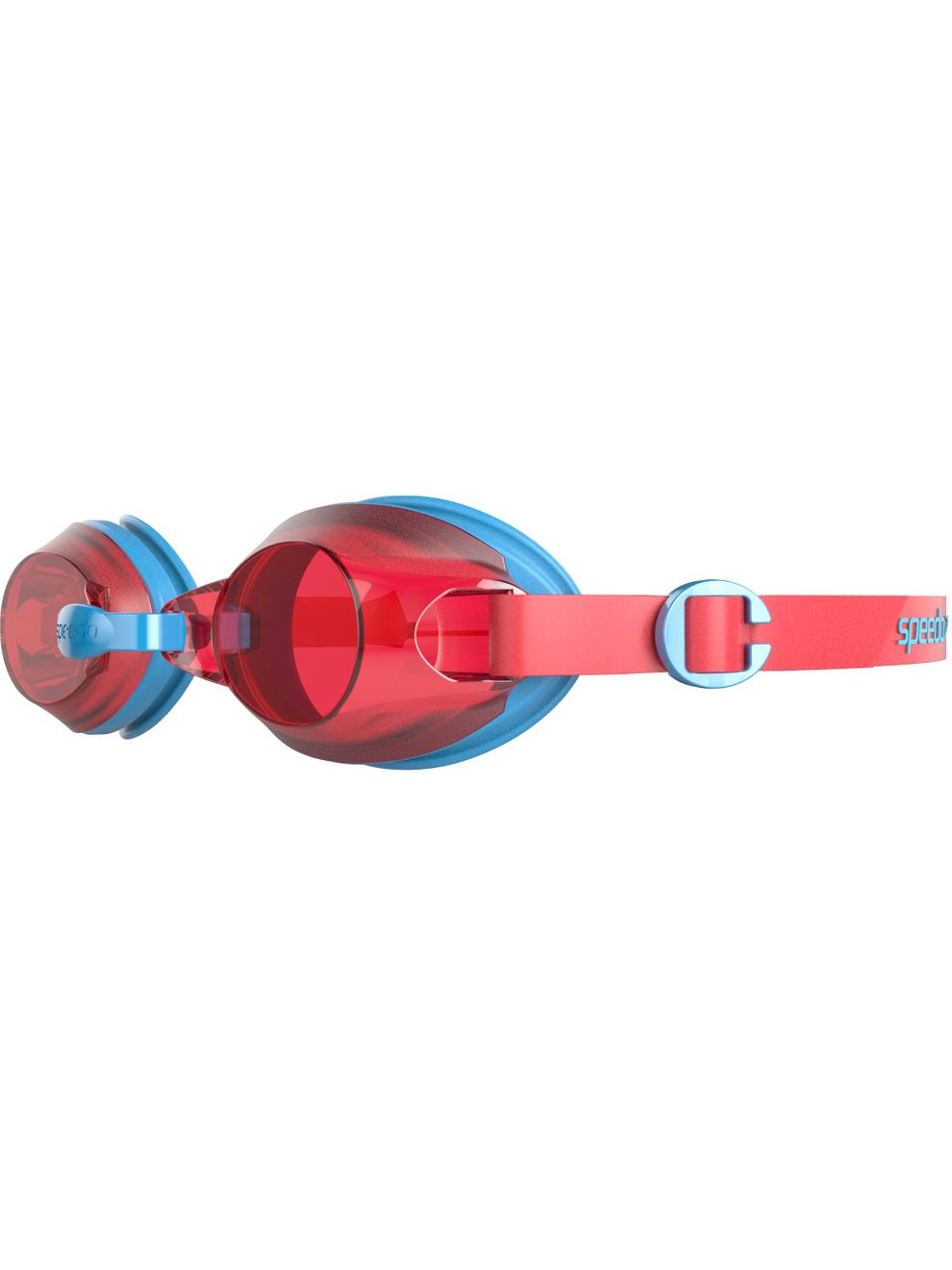 Speedo Jet Junior Goggles Lava Red Tint/Turquoise