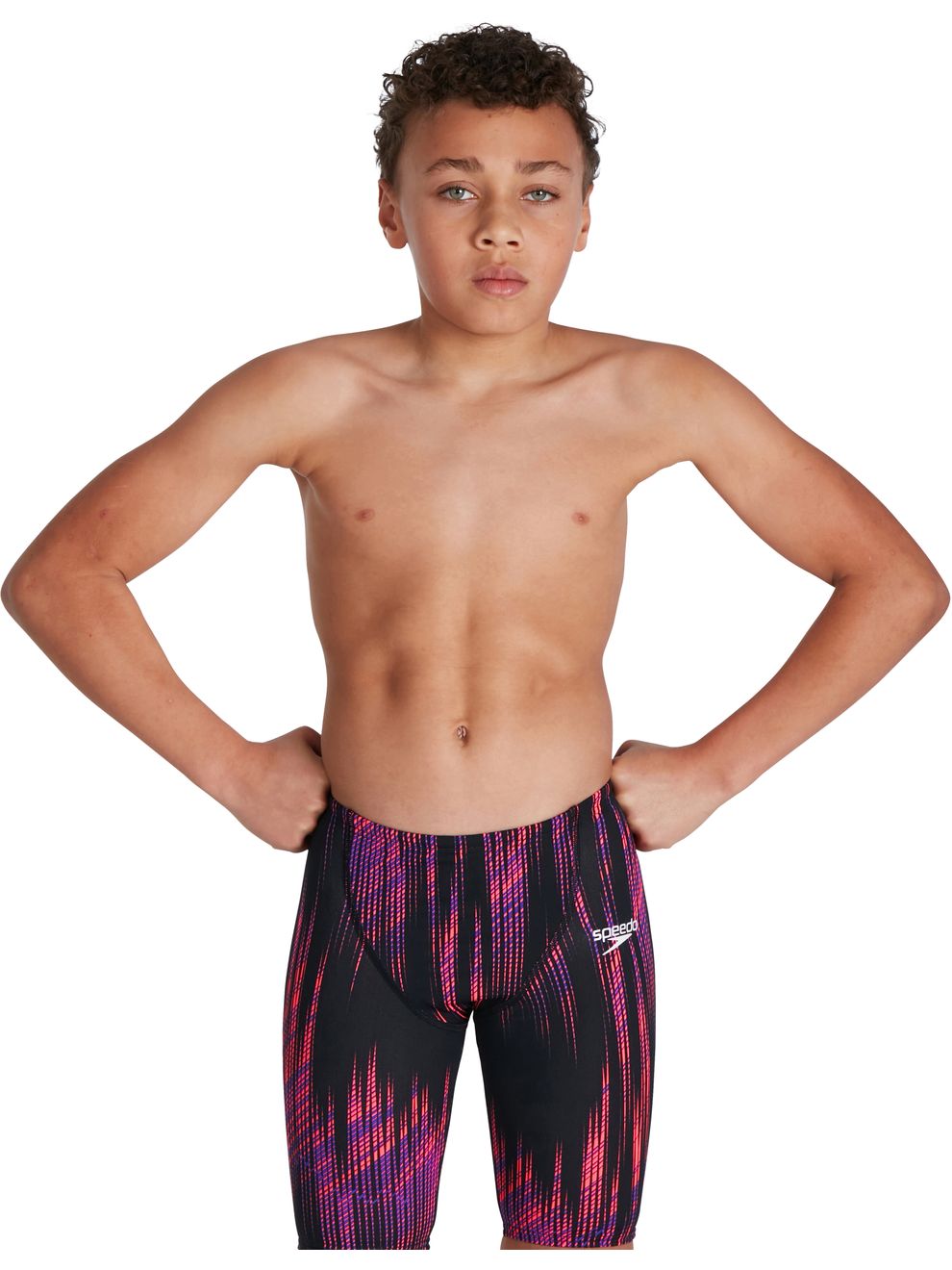 Speedo Fastskin Junior Endurance+ High Waisted Jammers Phoenix Red/Violet
