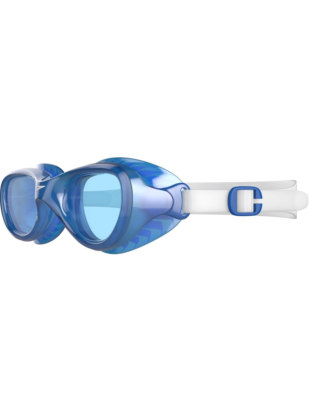 Speedo Futura Classic Junior Tinted Goggles Clear & Neon Blue