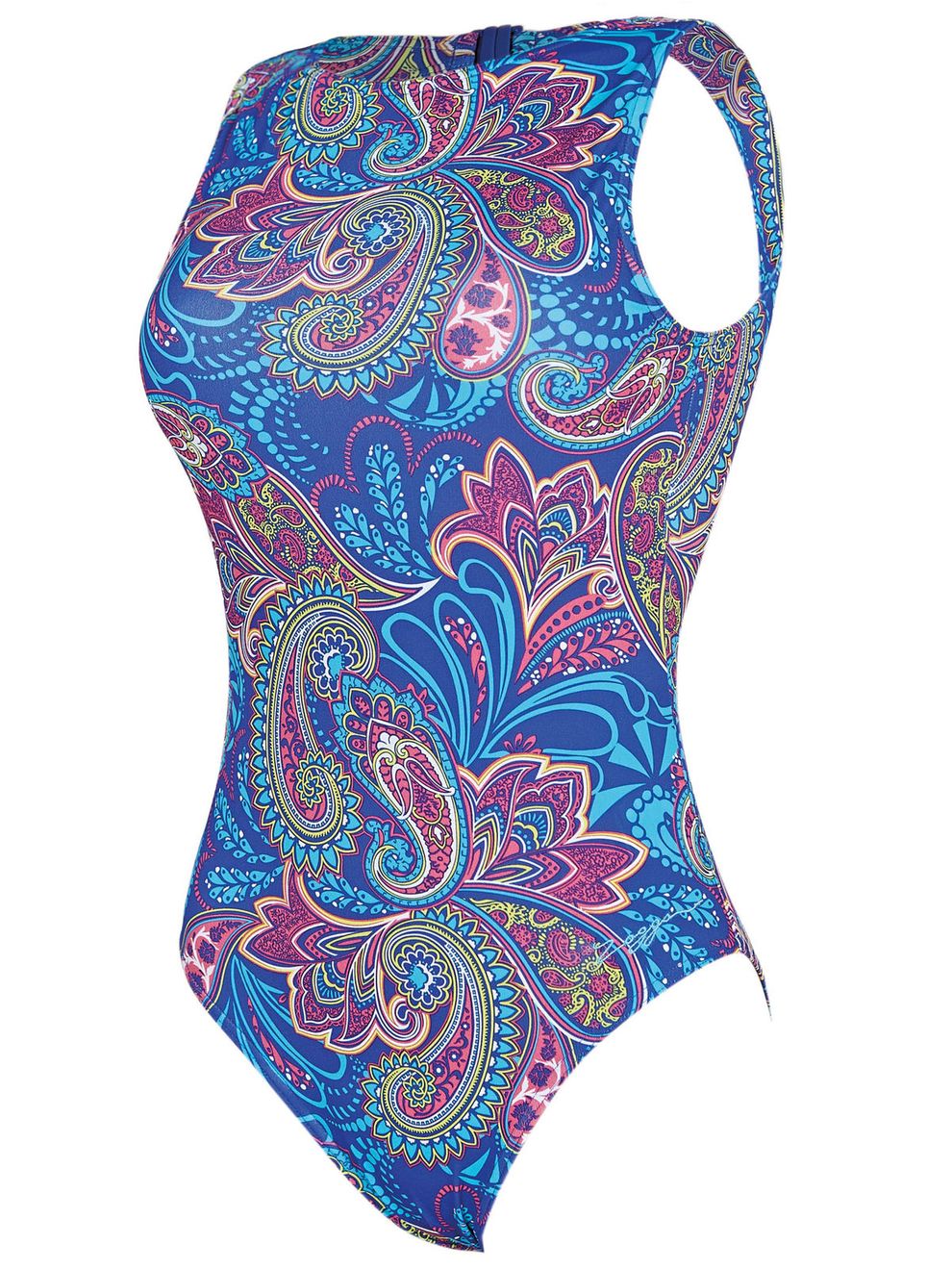 Zoggs Boho Jet Set Womens Hi Front One Piece Swimsuit