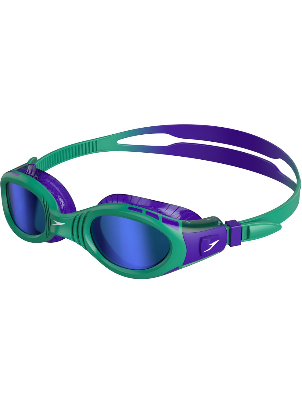 Speedo Futura Biofuse Flexiseal Junior Mirrored Goggles Violet & Emerald