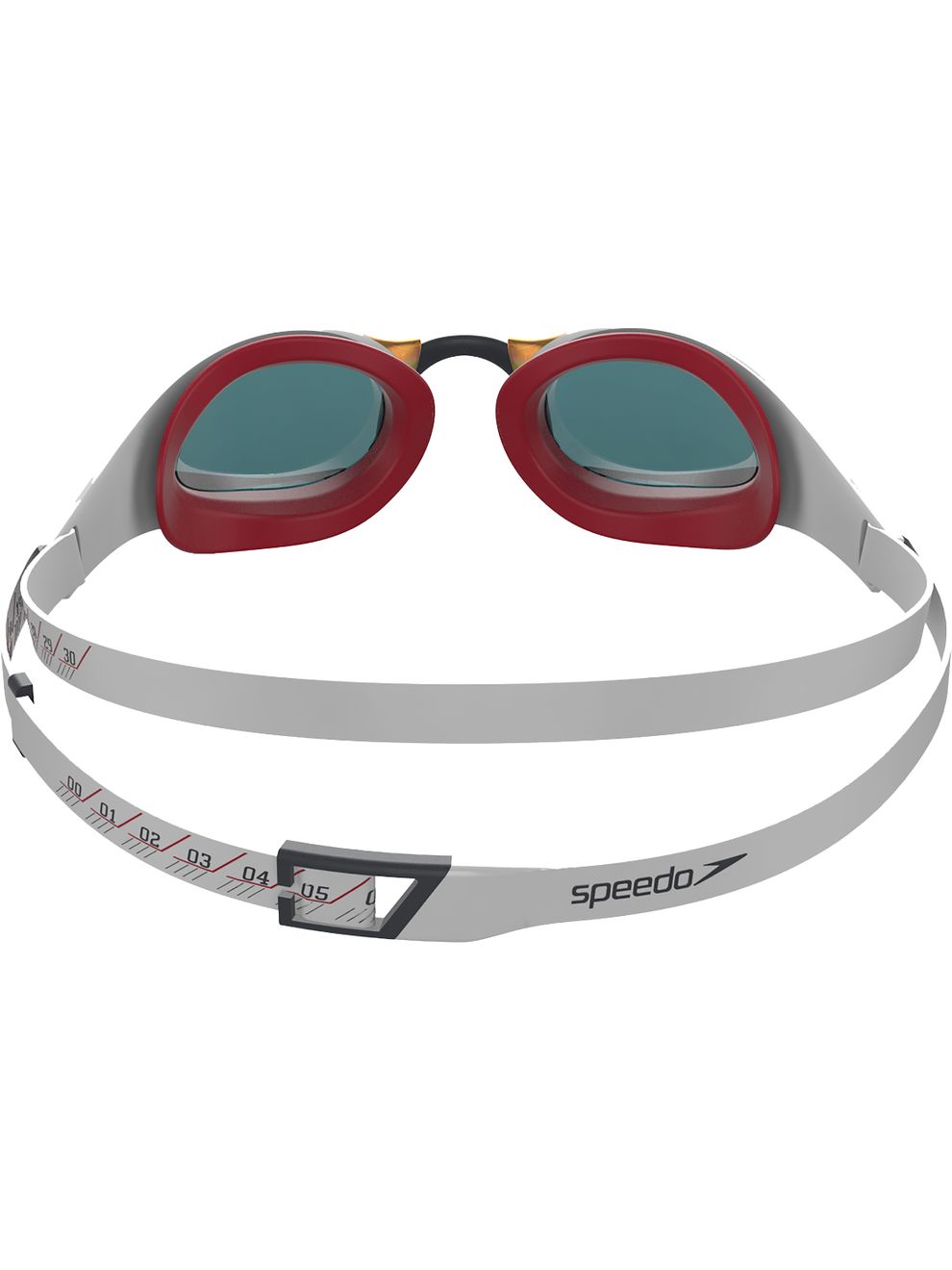 Speedo Fastskin Pure Focus Goggles Ruby Mirror/Phoenix Red/White/USA
