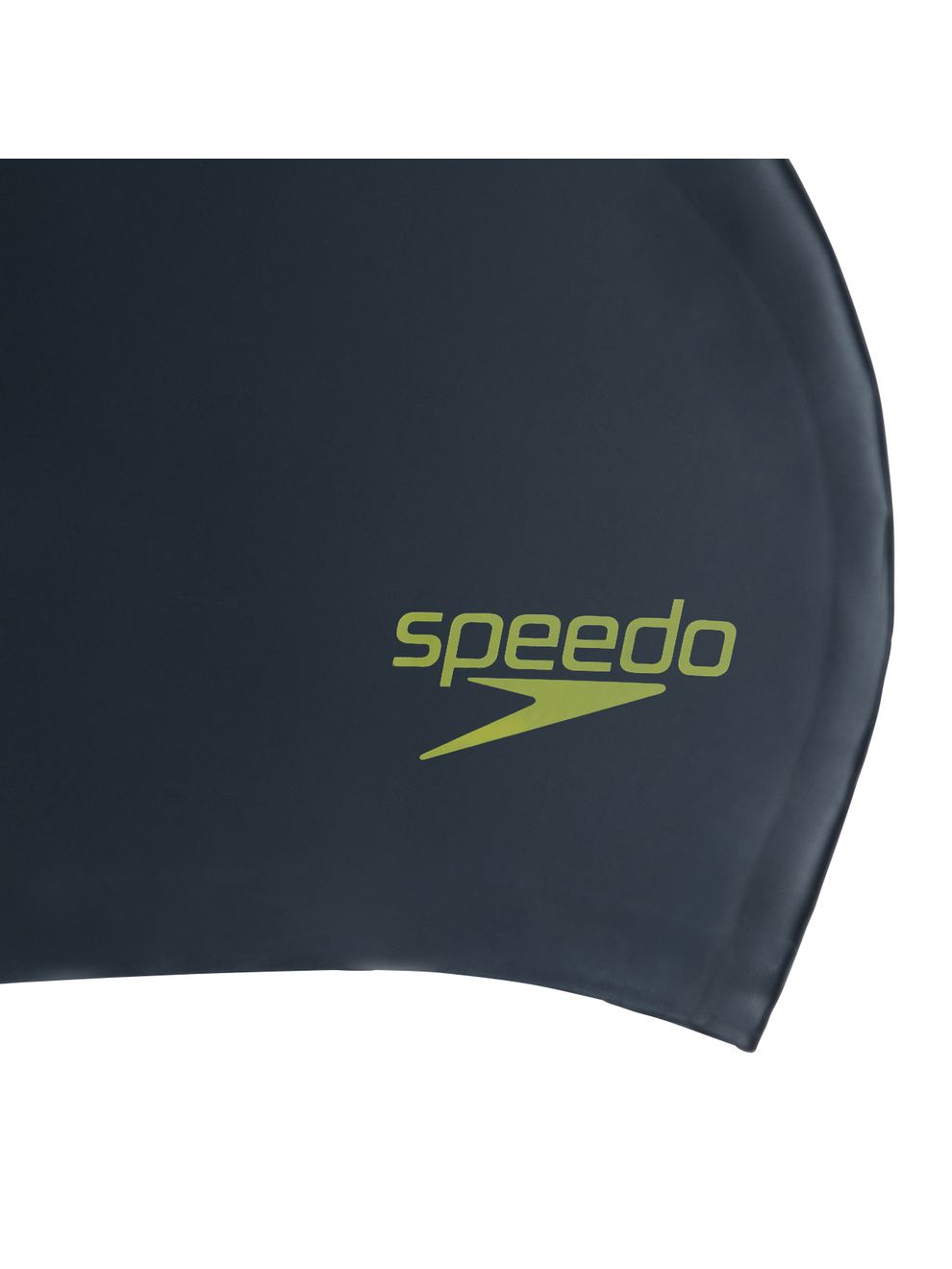 Speedo Junior Long Hair Swim Cap Black/Acid Green
