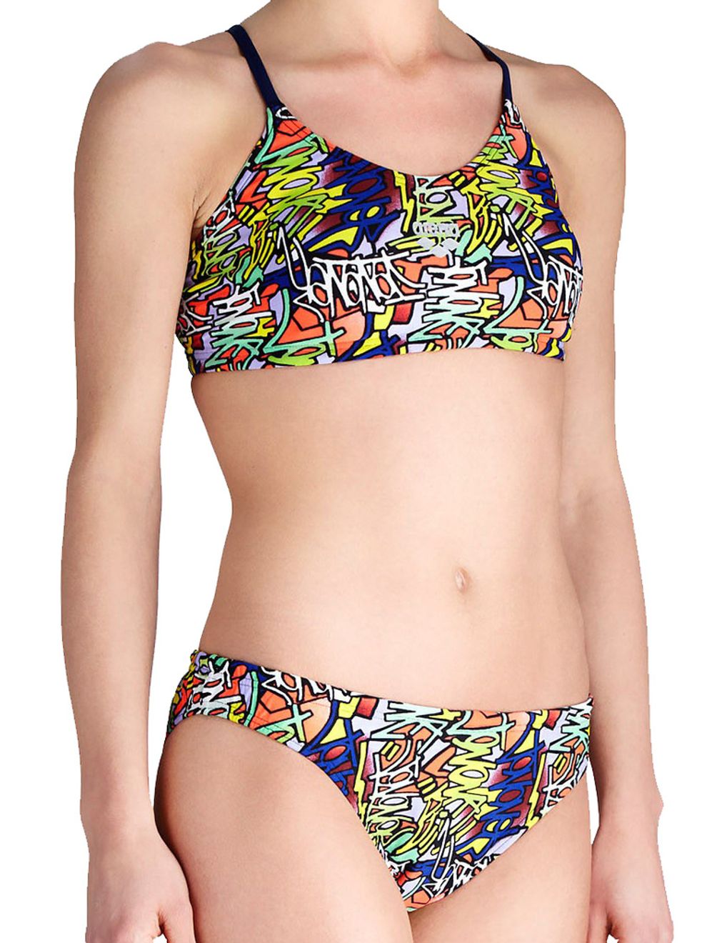Arena Murales Yellow Star Womens Sports Bikini