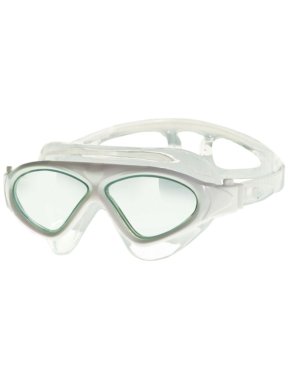 Zoggs Tri Vision Mask White Clear Lens Goggles