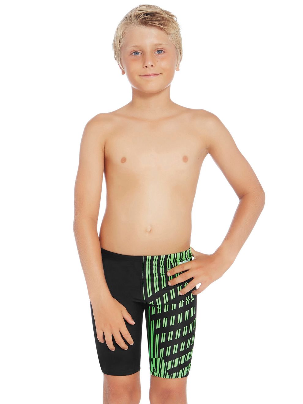 Speedo School Colours Green Boys Jammers