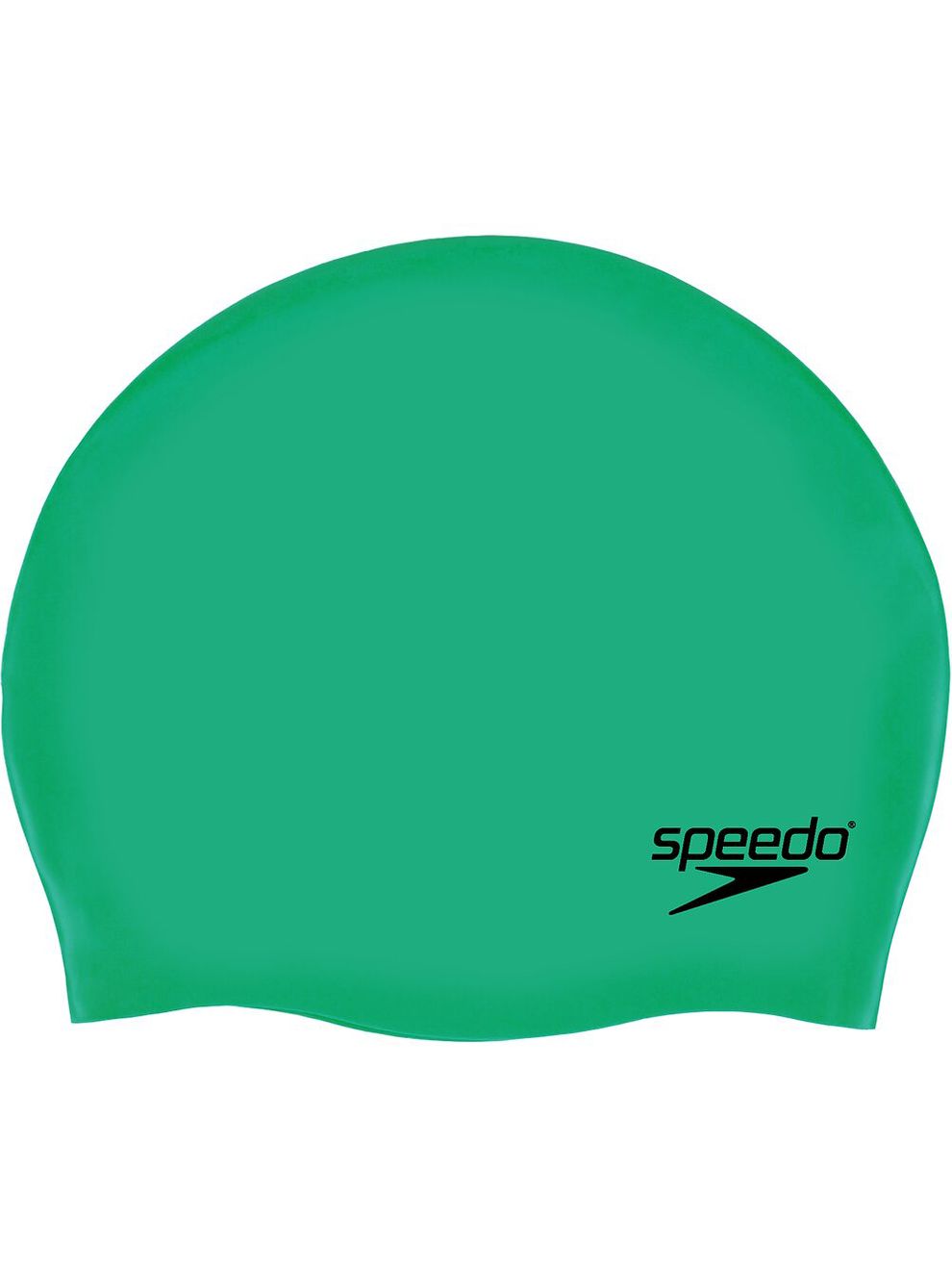 Speedo Plain Moulded Swim Cap Green