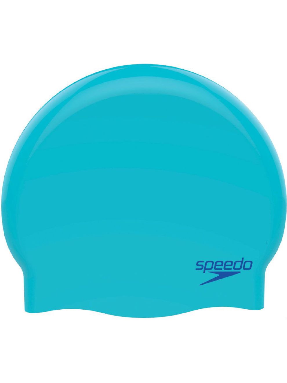 Speedo Junior Plain Moulded Swim Cap Blue