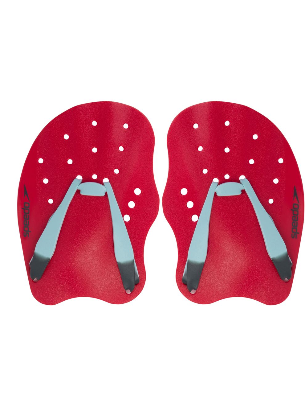 Speedo Tech Hand Paddles Lava Red, Chilli Blue & Grey