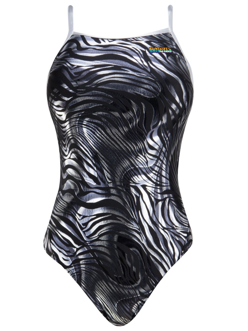 The Finals Zebra Shine One Piece Swimsuit