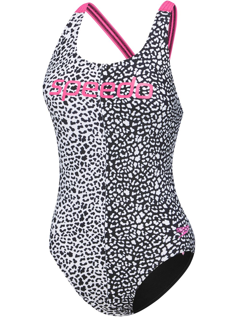 Speedo Leaderback One Piece Leopard Black