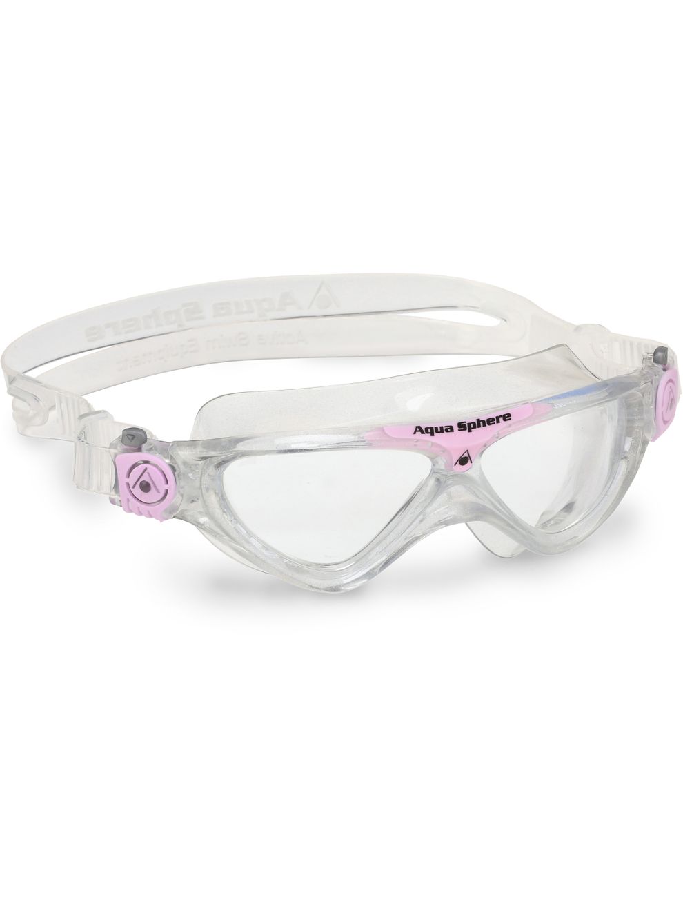 Aqua Sphere Vista Junior Clear Swim Mask Clear & Glitter Pink