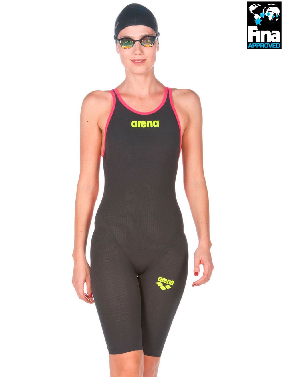 Arena Powerskin Carbon Compression Long Tights Dark Pink Arena