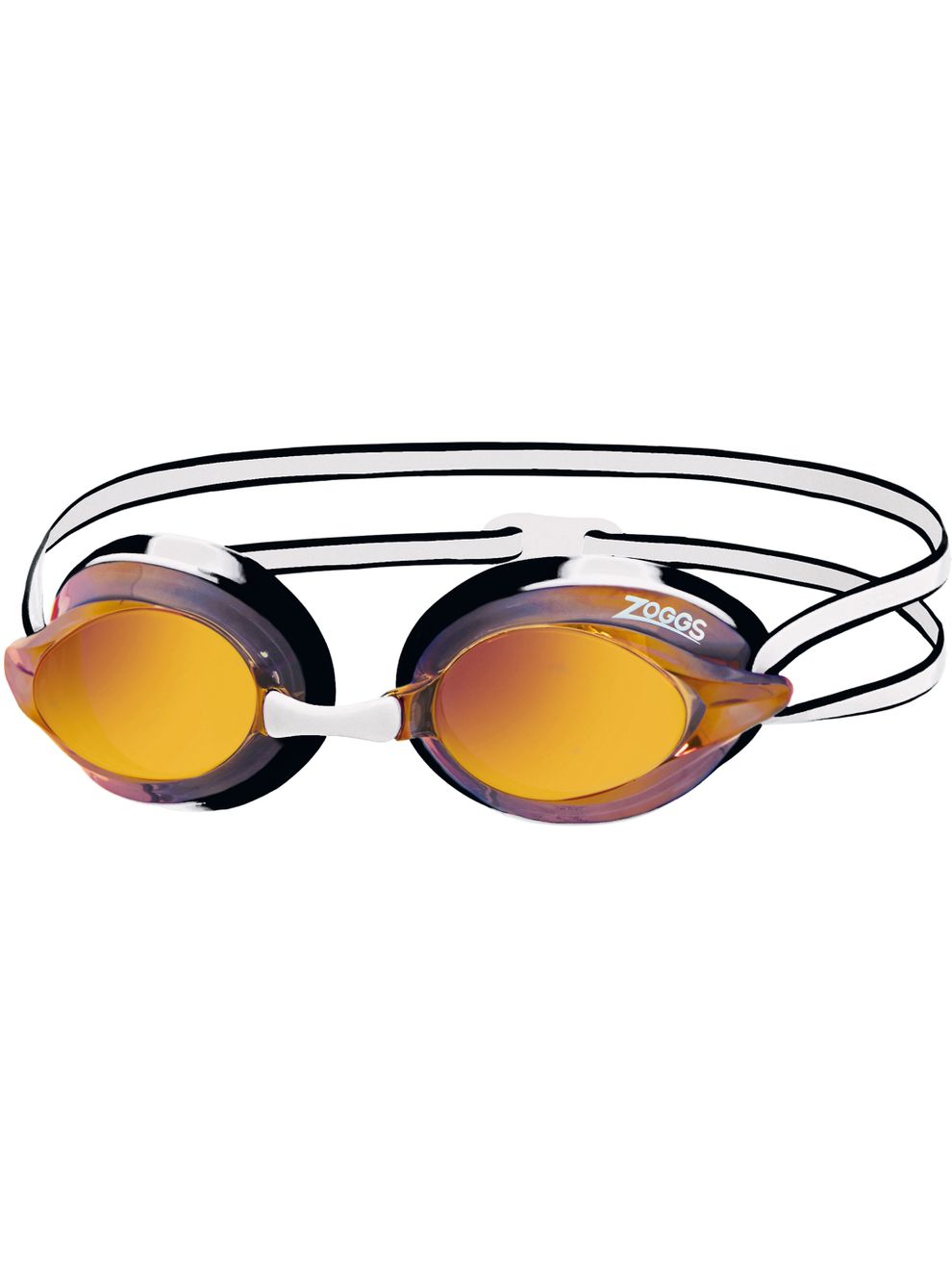 Zoggs Racespex Rainbow Mirror Goggles Mirrored Orange/White/Black