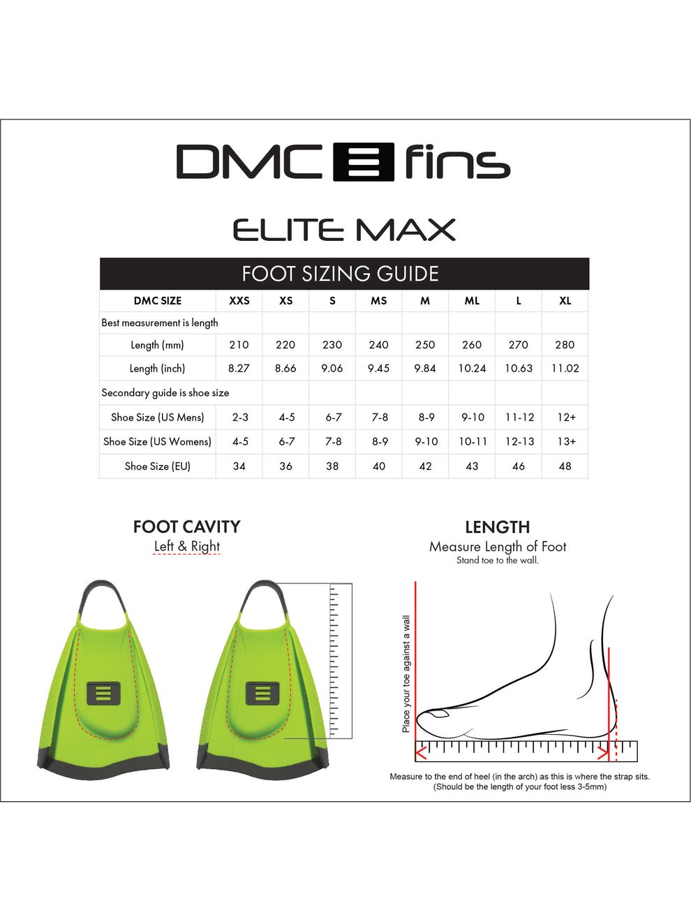 DMC Fins Elite Max Fins Pink/Charcoal