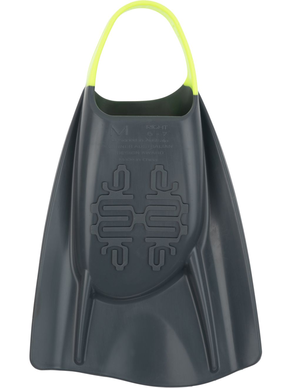DMC Swim Elite Fins Charcoal & Fluro