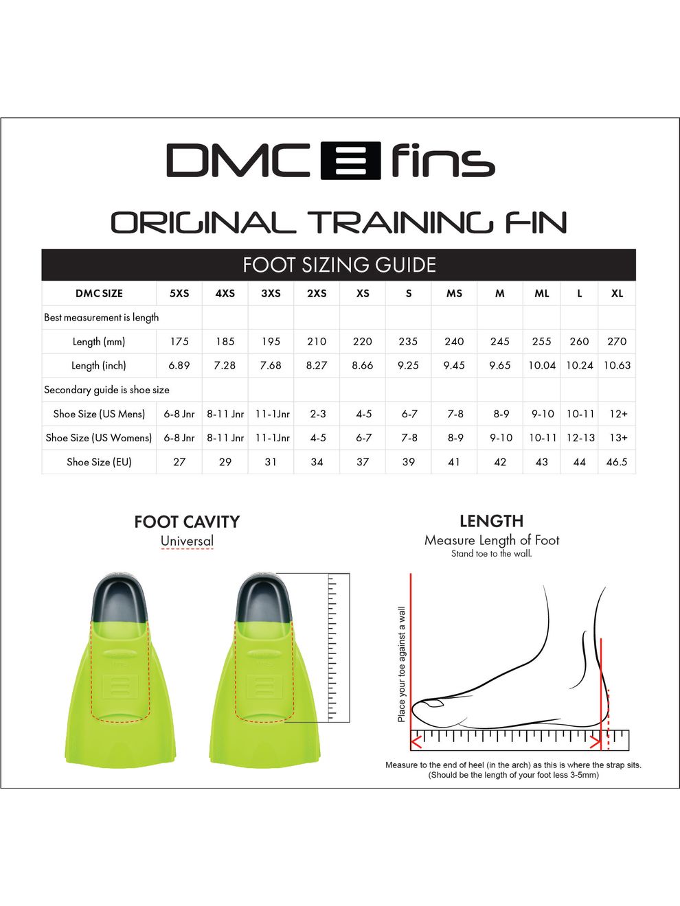 DMC Swim Original Fins Pink & Charcoal