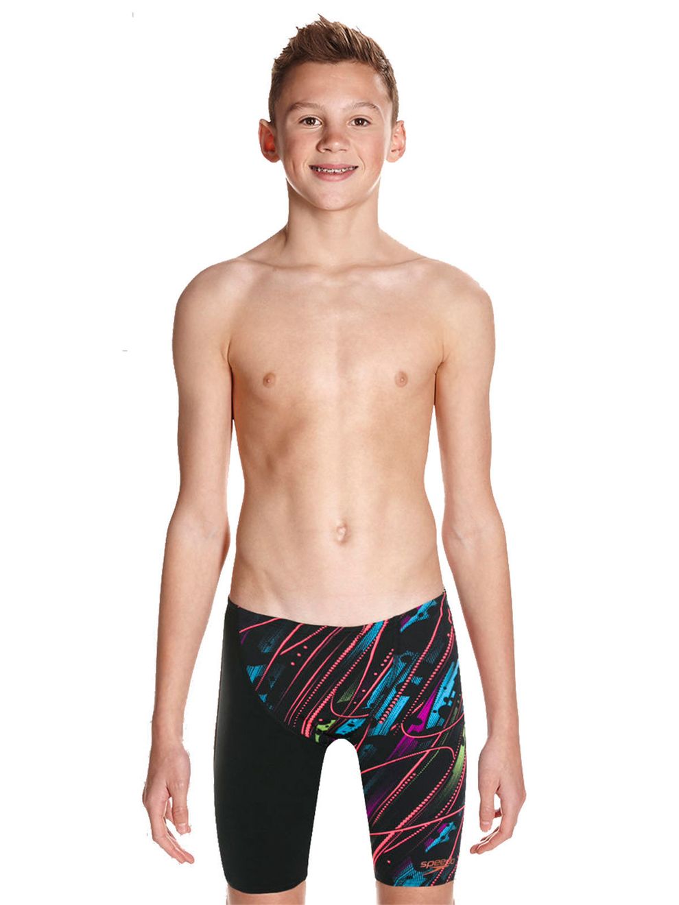 Speedo Fastskin Junior Endurance+ High Waisted Black & Red Jammers