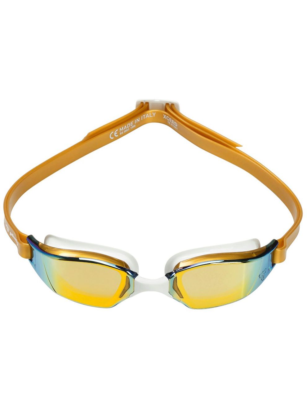 Phelps Xceed Goggles Titanium Mirrored/Gold/White