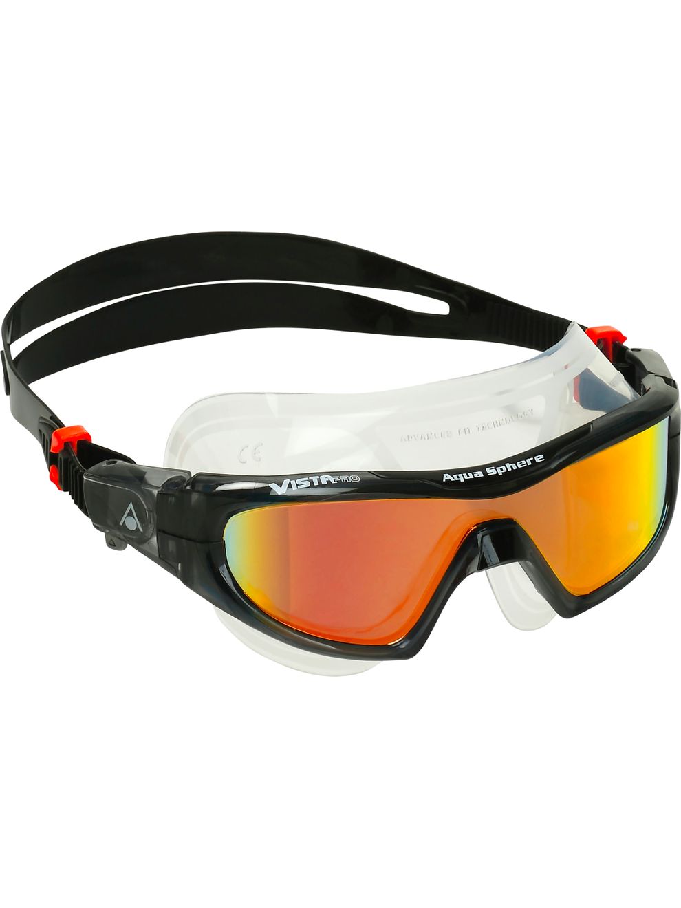 Aqua Sphere Vista Pro Goggles Orange Titanium Mirror/Dark Grey/Orange