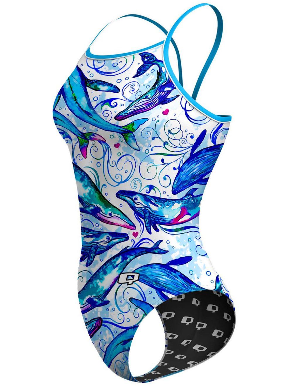 Q Swimwear Just Keep Swimming One Piece Swimsuit