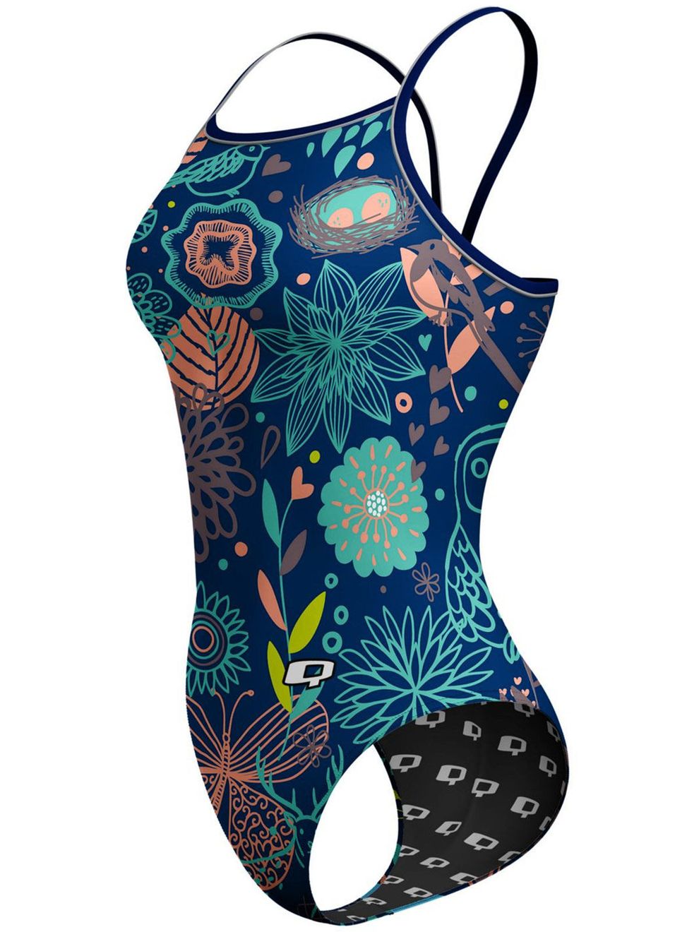 Q Swimwear Morning Meadow One Piece Swimsuit