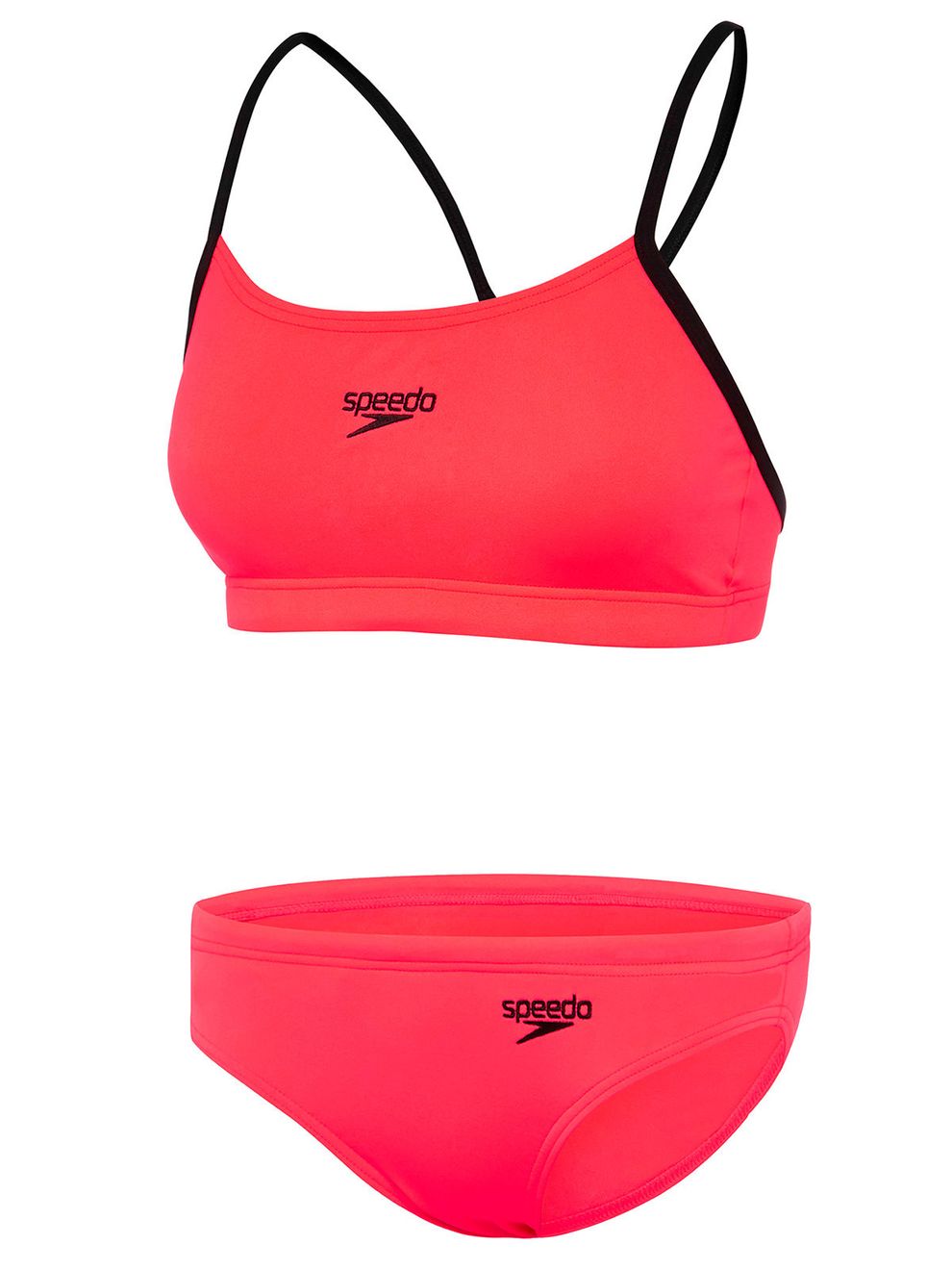 Speedo Endurance Red Gum Womens Sports Bikini Set
