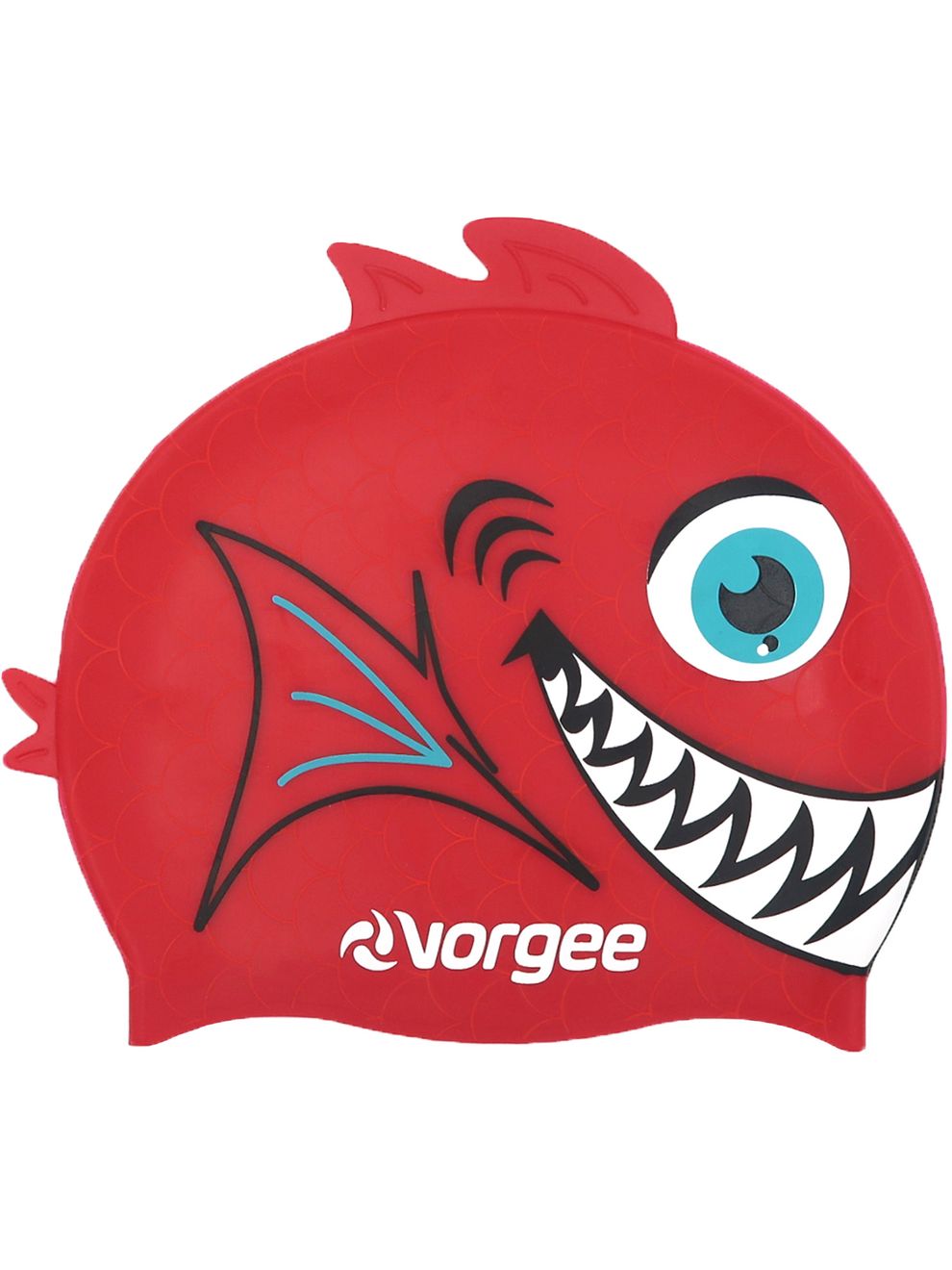 Vorgee Fishhead Swim Cap - Piranha Red