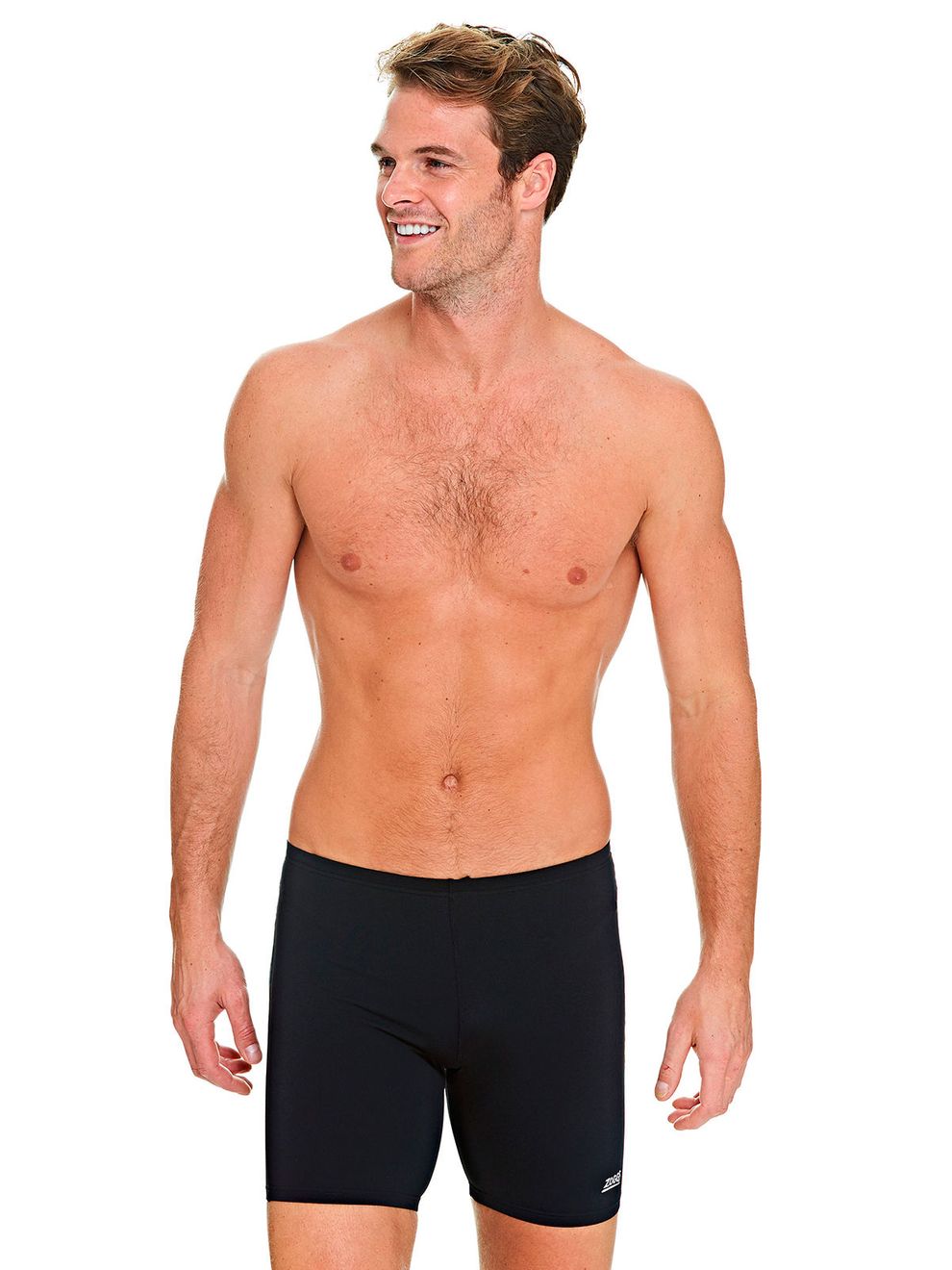 Zoggs Cleveland Black Mens Mid Jammers