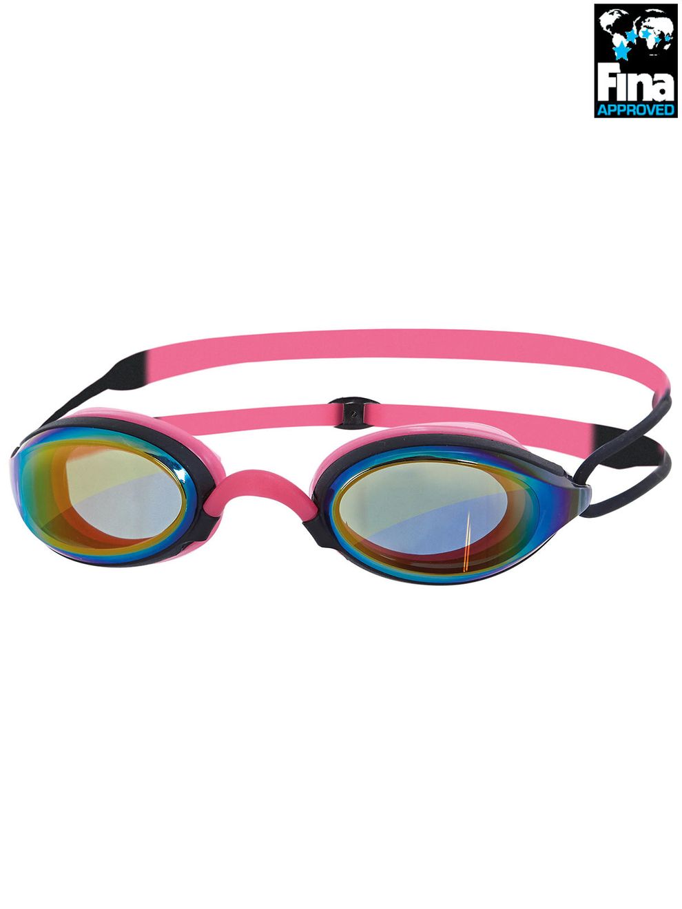 Zoggs Fusion Air Pink & Black Mirrored Lens Goggles