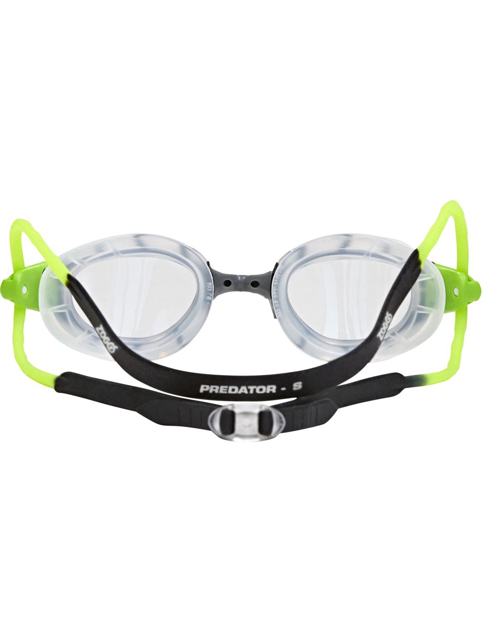 Zoggs Predator Goggles Small Fit Black/Lime/Clear