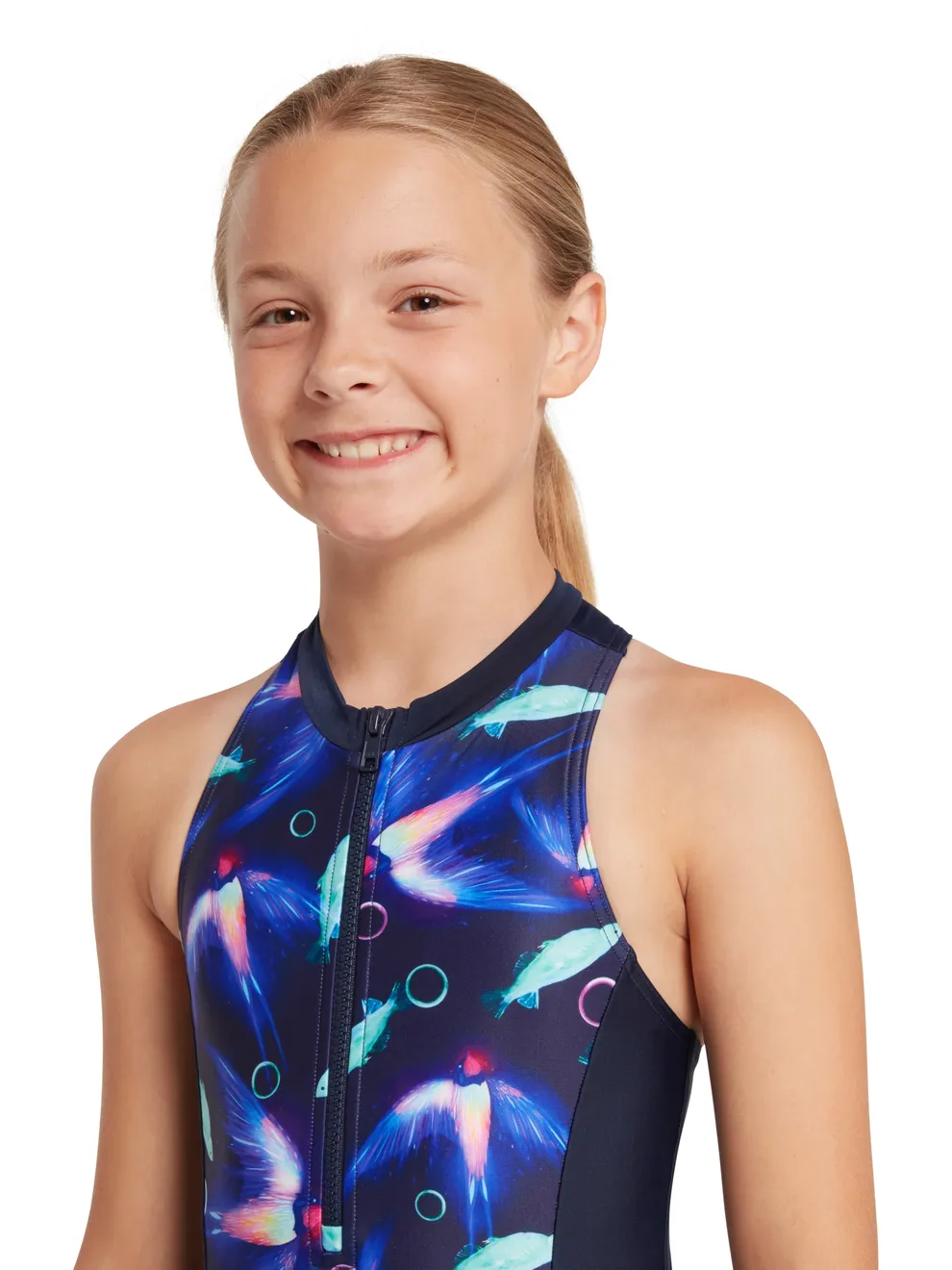Yummie Women's Athena Square Neck One Piece Swimsuit – Retro Style With Mid-Back Cutout & Sewn-in Cups - View #8