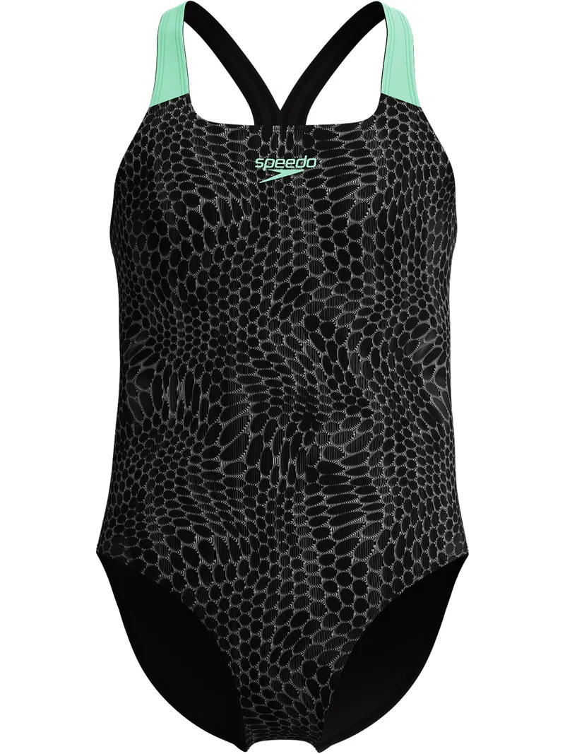 Speedo Digital Powerback One Piece - Alfalfa Green | Swimmer.com.au