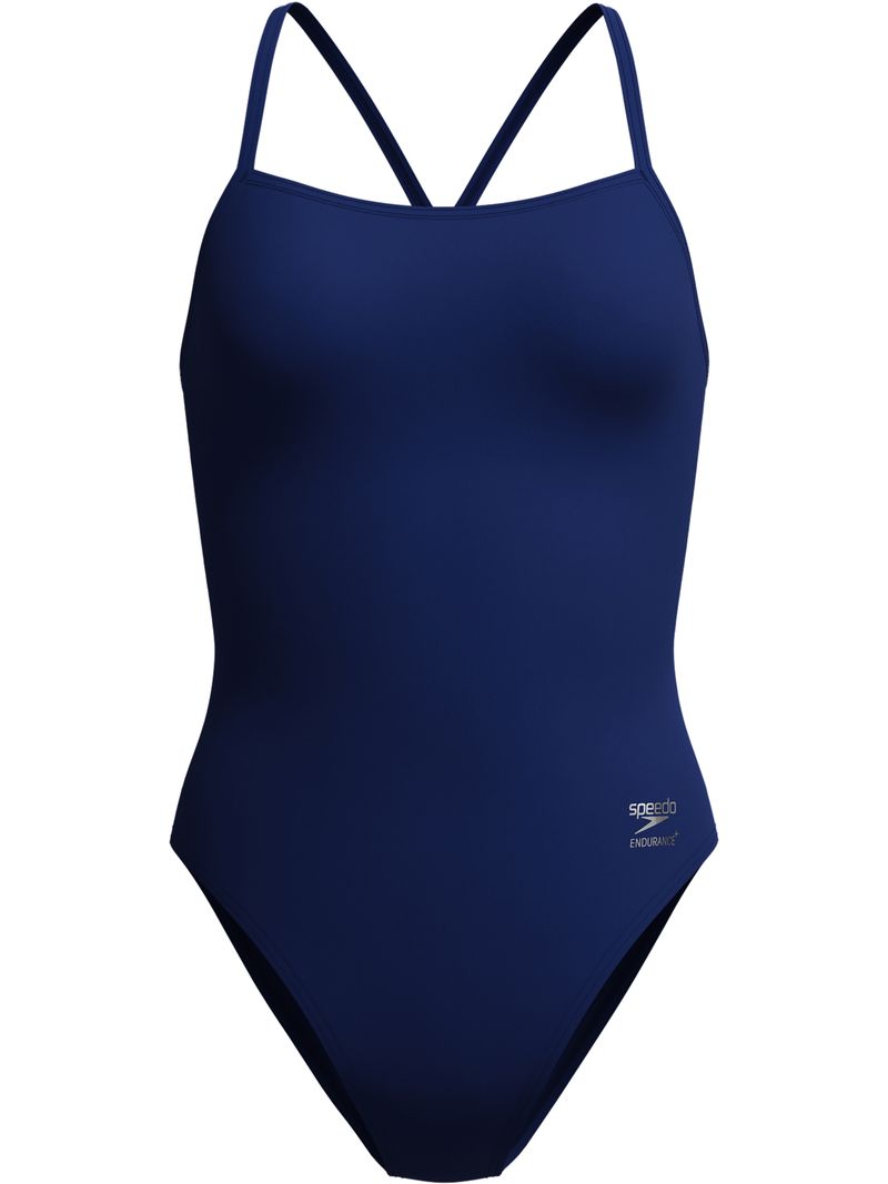 Speedo Solid V-Back 2.0 One Piece - Team Navy | Swimmer.com.au