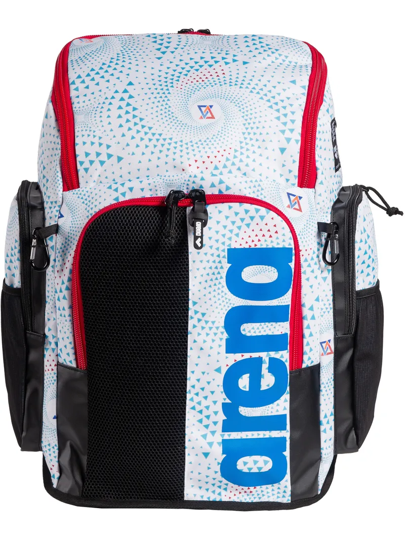 Arena Spiky 3 Backpack 45L - Fireflow White | Swimmer.com.au