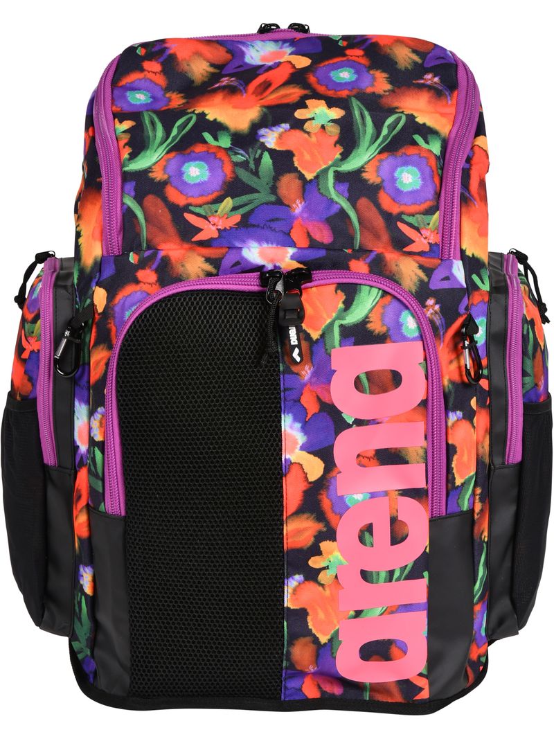 Arena Spiky iii Allover 45L Backpack Vibrant Floral READ SPIKY III BACKPACK 45 ALLOVER - Micro Floral - ARENA - SWIM  main image 2