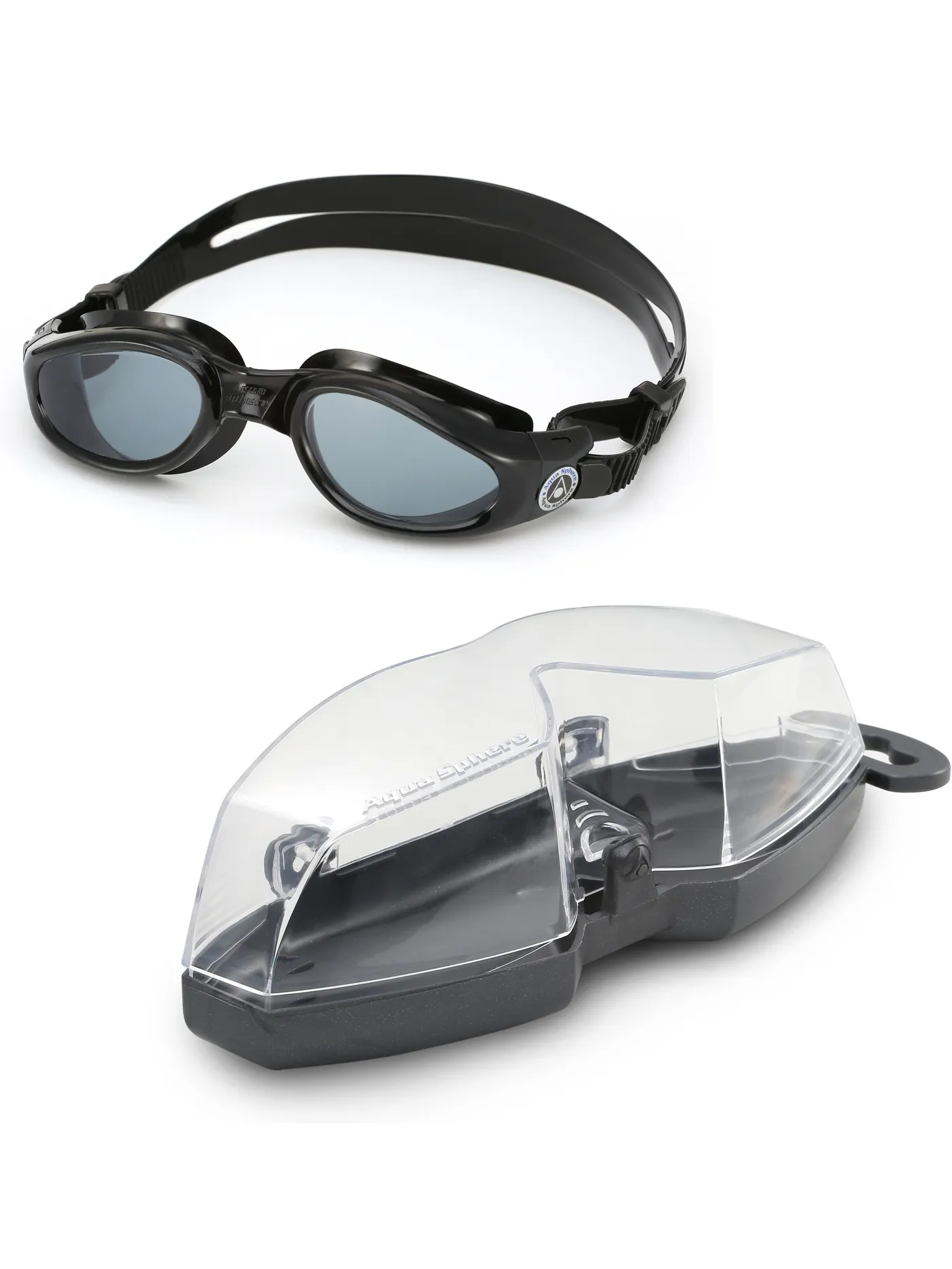 Aqua Sphere Kaiman Goggles - Smoke/Black | Swimmer.com.au