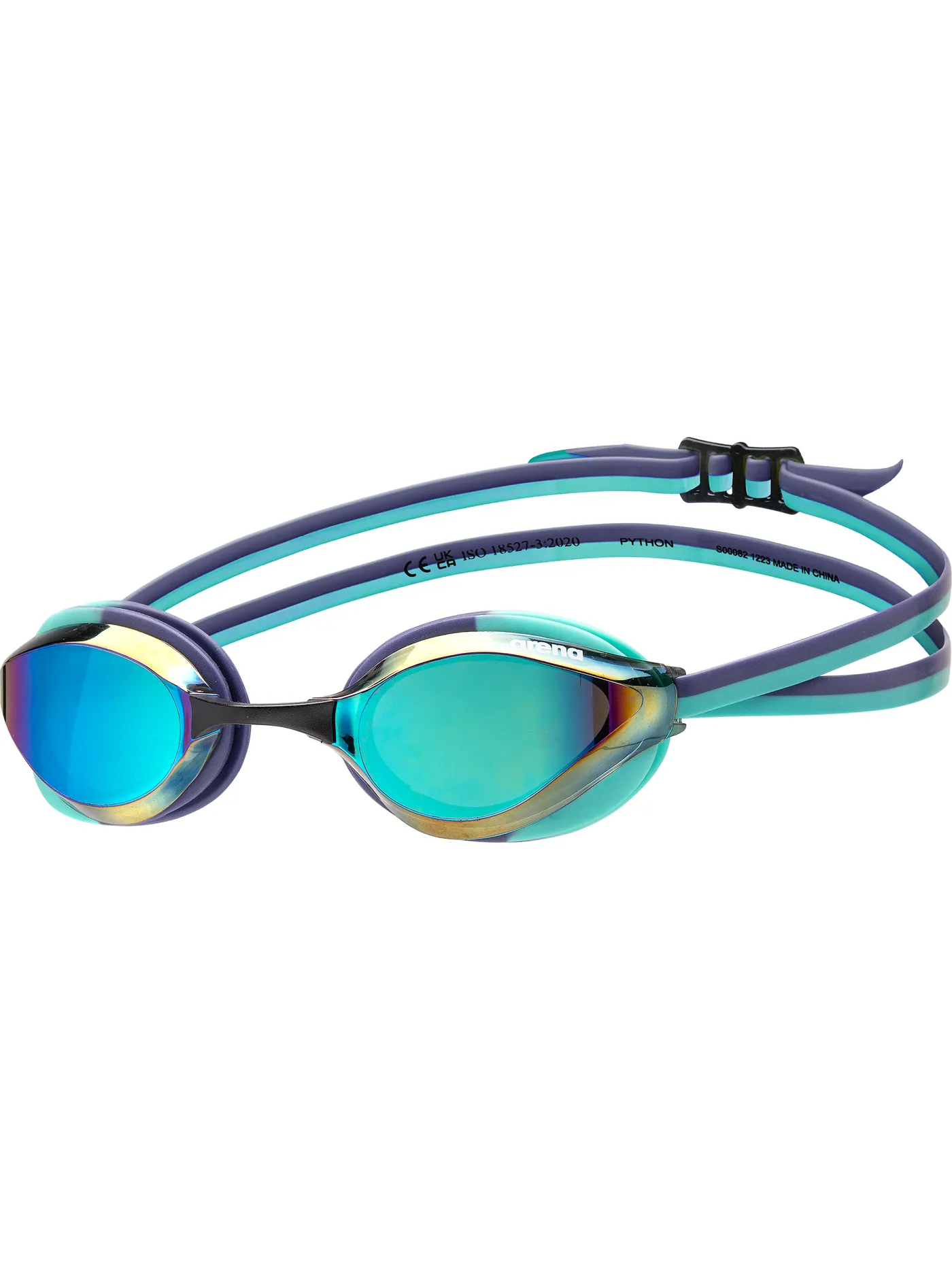 Speedo Python Goggles Arena Python Goggles - Turquoise Mirror/Future Dusk | Swimmer.com.au
