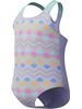 Speedo Toddler Girls Print One Piece - Bright Lavender