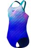 Speedo Print Placement Powerback One Piece - Sapphire/Blue